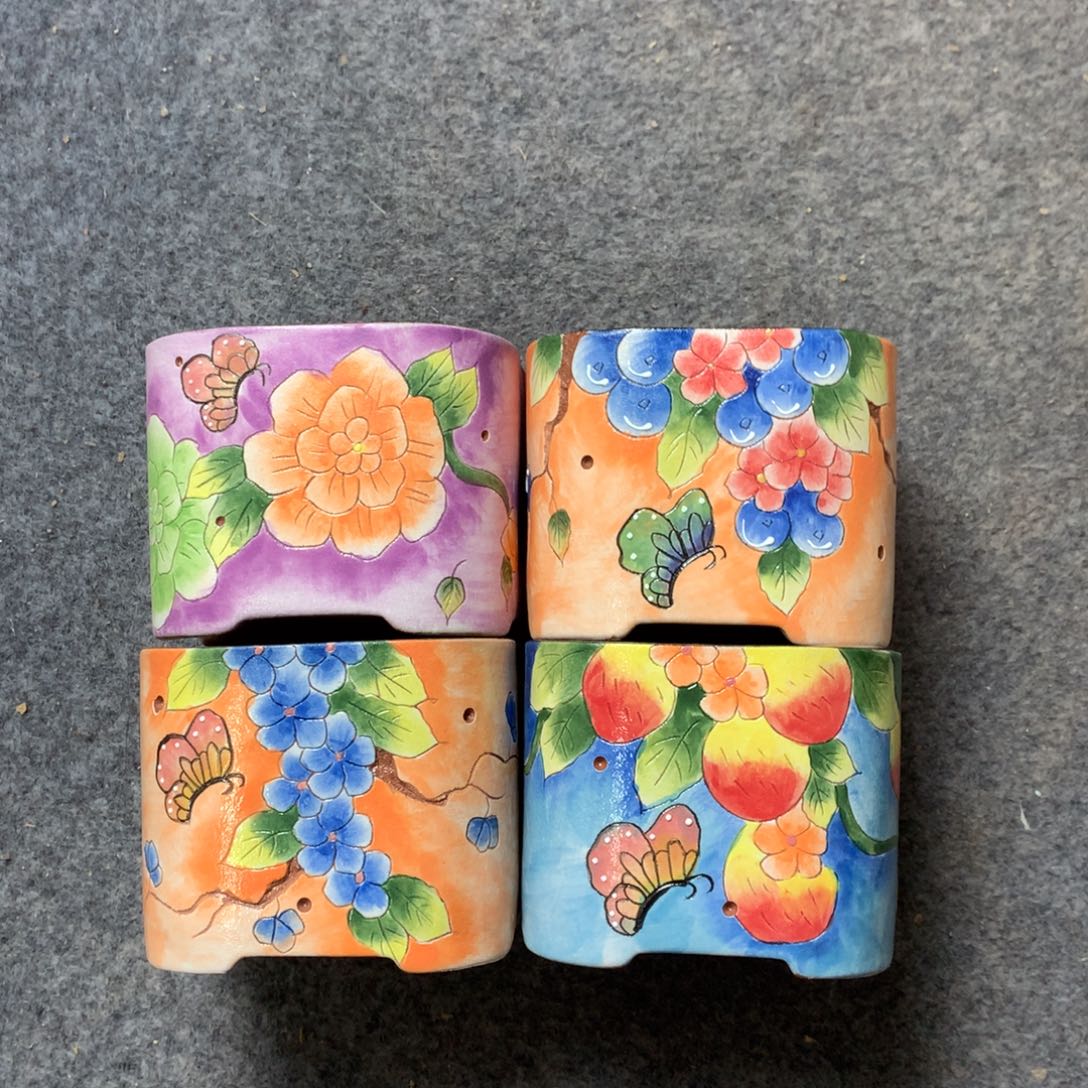 爱**吴福利花盆，瑕疵手工