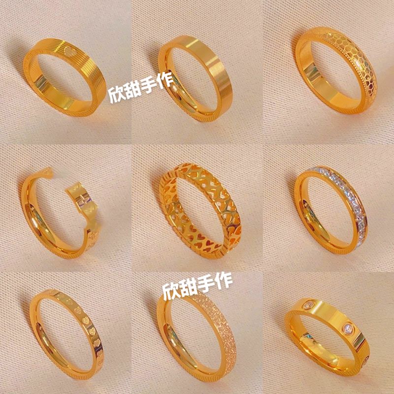 铜合金戒指 娟子精选闭口戒指合集爱心情侣对戒时尚男女款指环