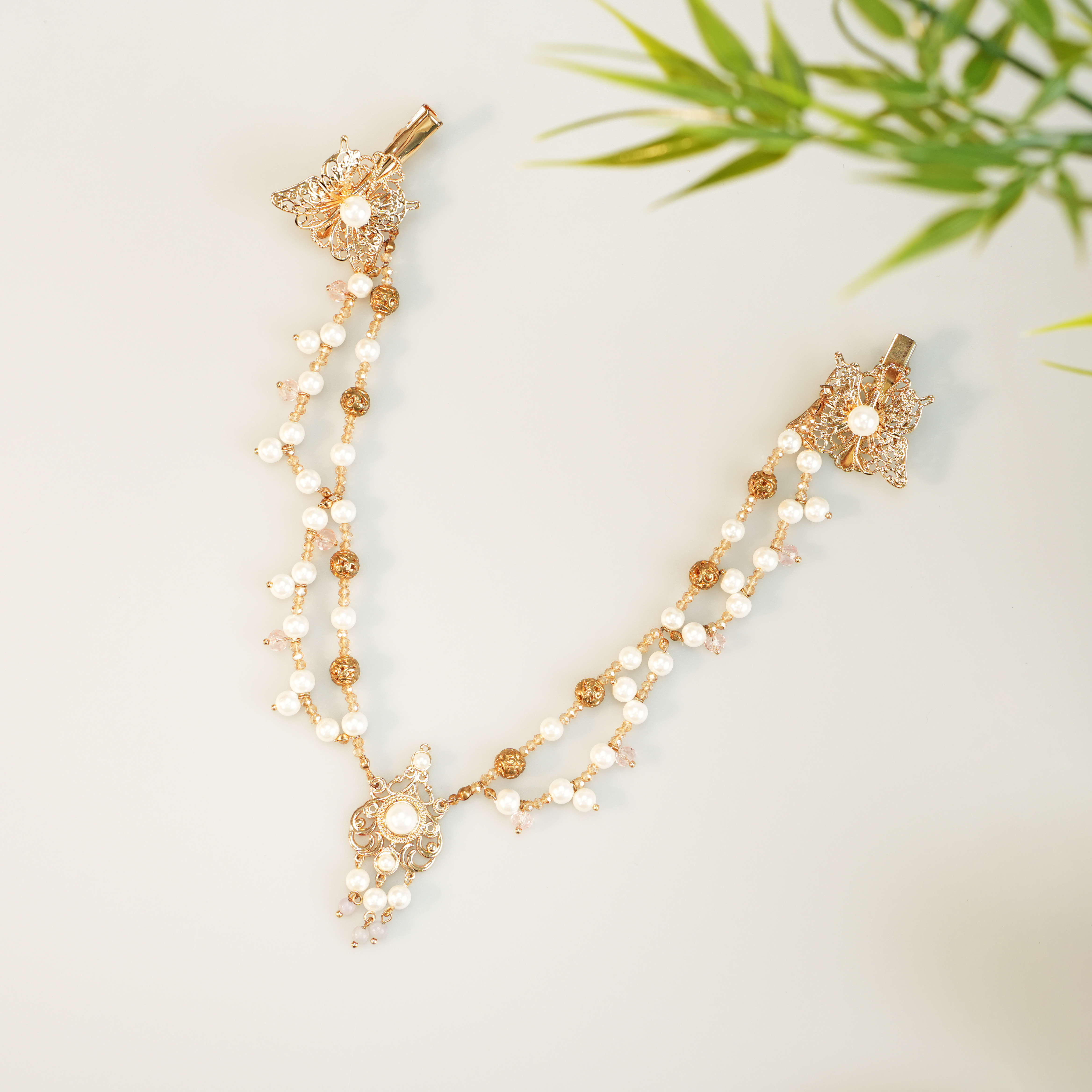 古悦倾城【沧海遗珠额饰】汉服古风头饰眉心坠流苏额饰唐宋百搭发饰