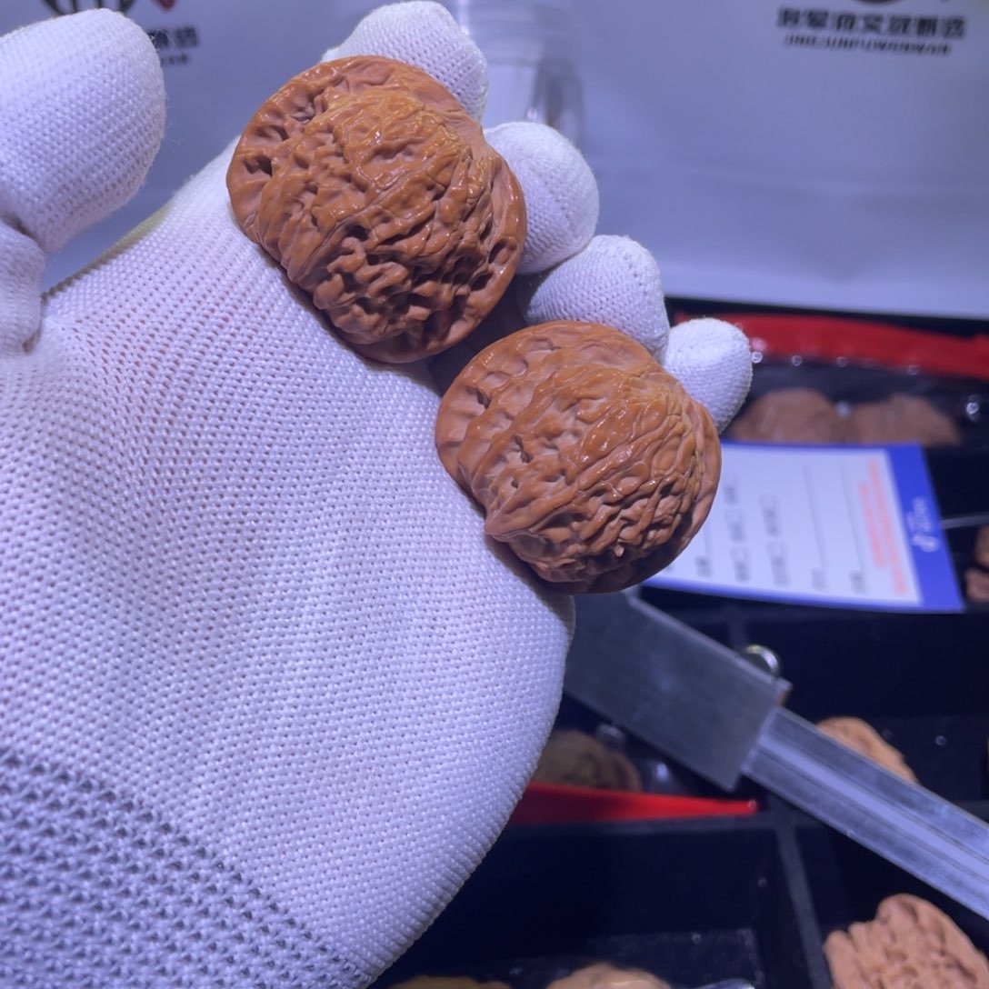 文玩核桃把件磨盘 608