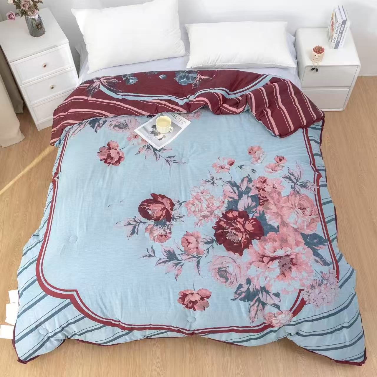 【花宴 秋冬被】高端A类双层纱亲肤透气舒适柔软可机洗秋冬被