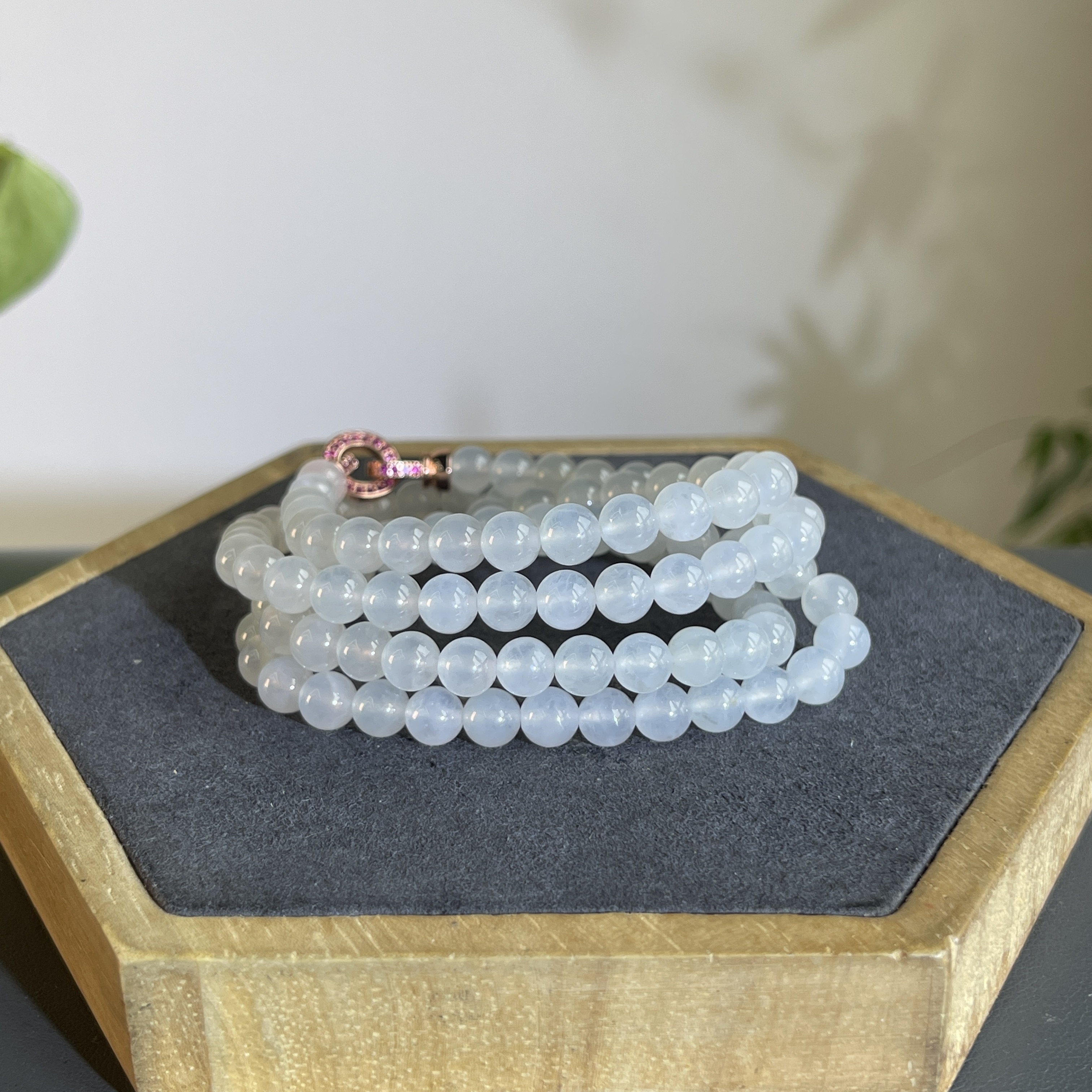 JTA09-127 天然缅甸A货翡翠  翡翠珠链（含配饰）