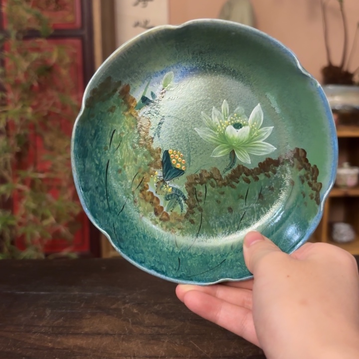 柴烧纯手工手绘陶瓷