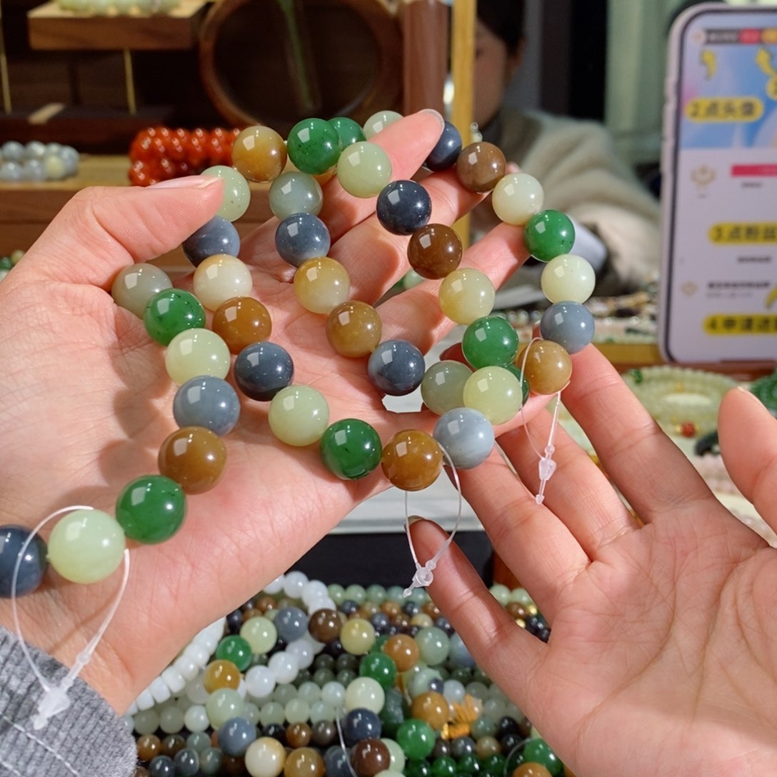 和田玉手串多样性拍一发一未镶嵌