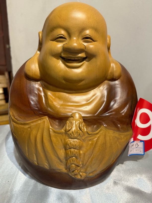 香樟木开心弥勒佛