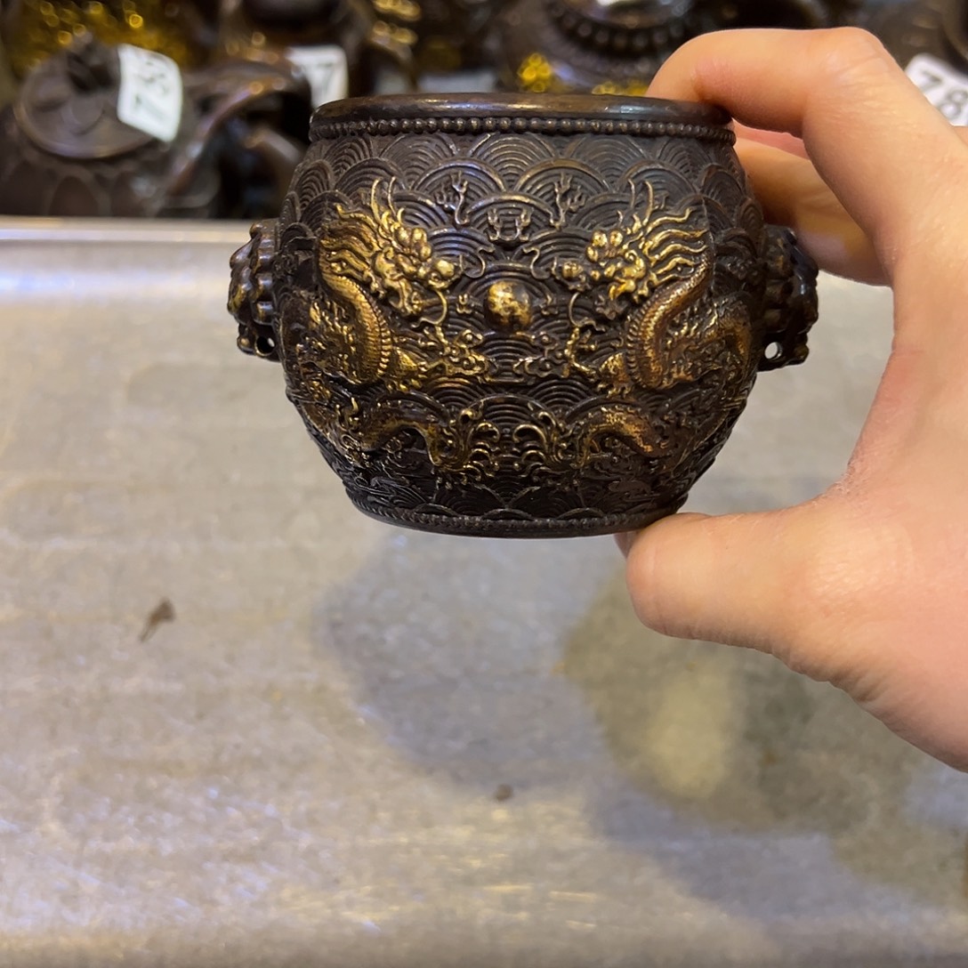 黄铜摆件，文房摆件