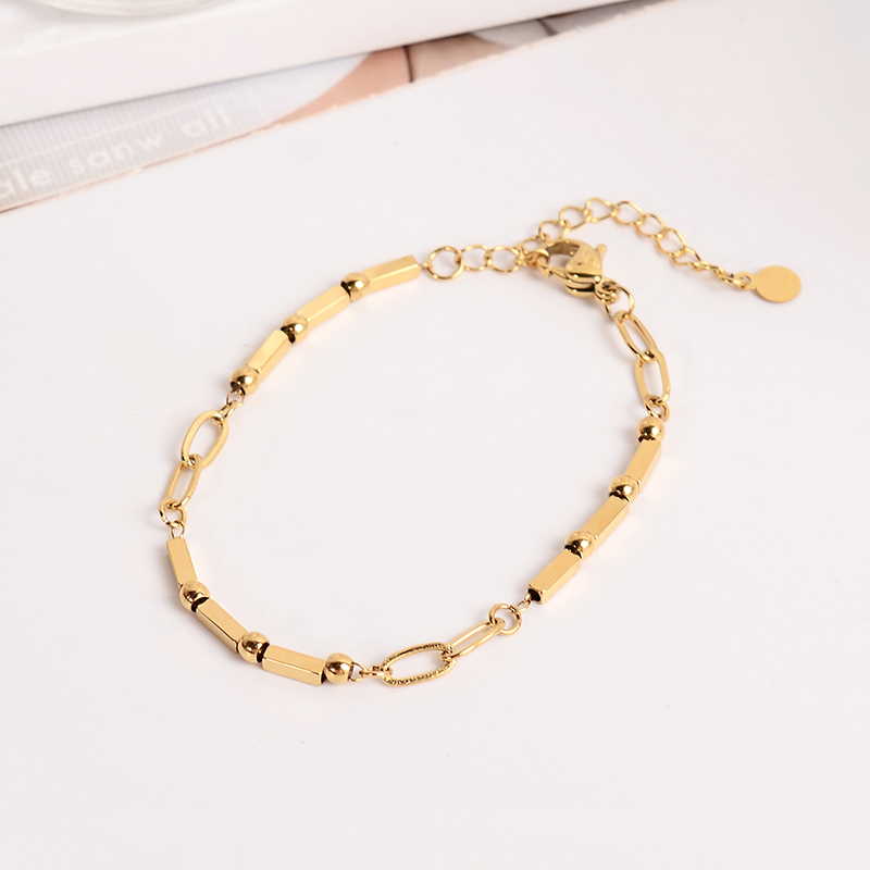 钛钢手链  小众精致长方糖手链女2025新款轻奢高级感手饰不褪色