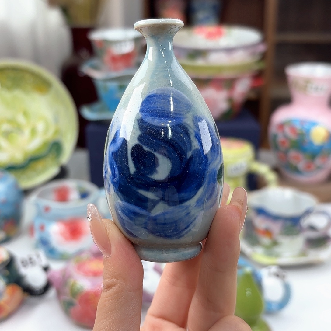 景德镇手绘高温釉下彩陶瓷茶具