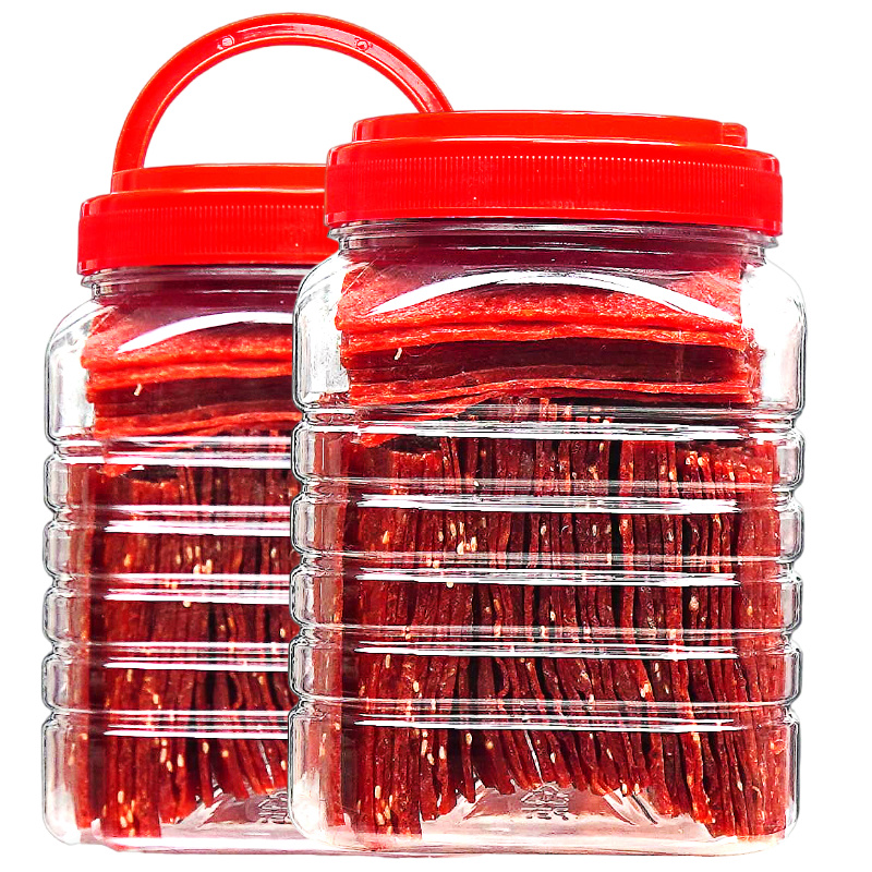 蜜汁肉脯即食靖江铺罐装常温零食特产小吃休闲食品核爆猪美味食用