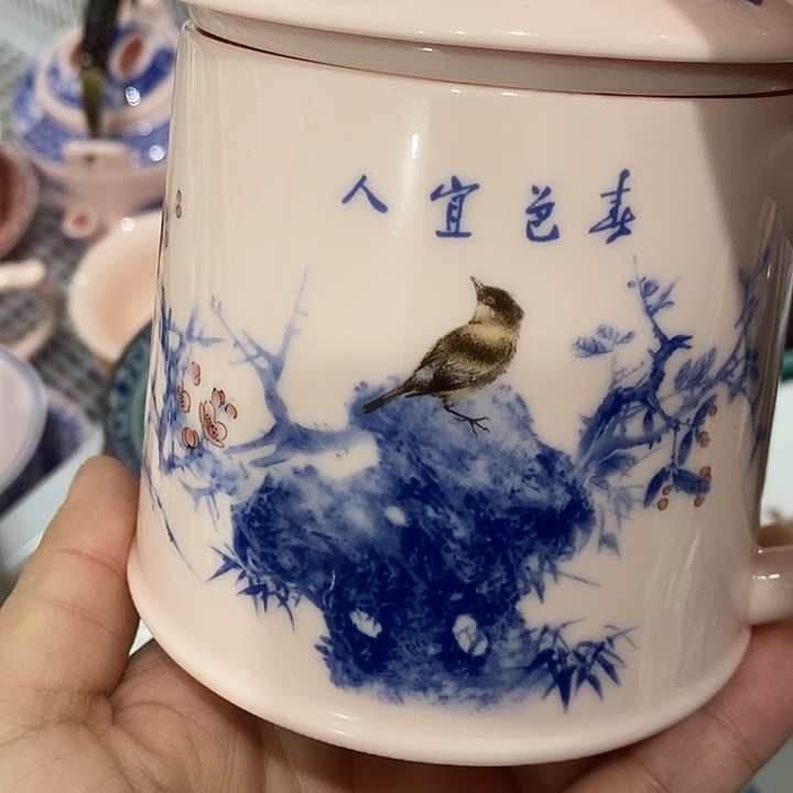 陶摆件景德镇陶瓷主人杯1344