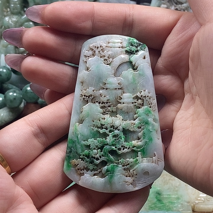 翡翠未镶嵌颈饰000000000000