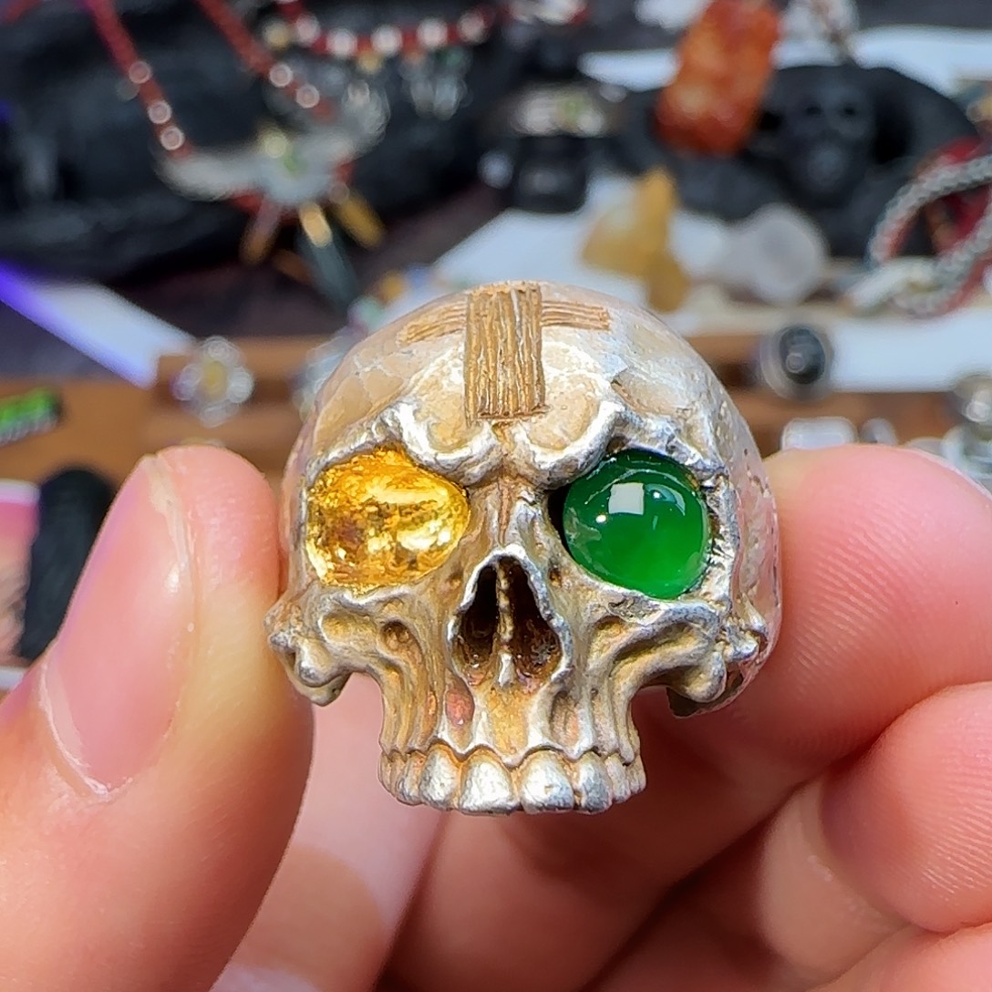 又***年翡翠银S925镶嵌戒指