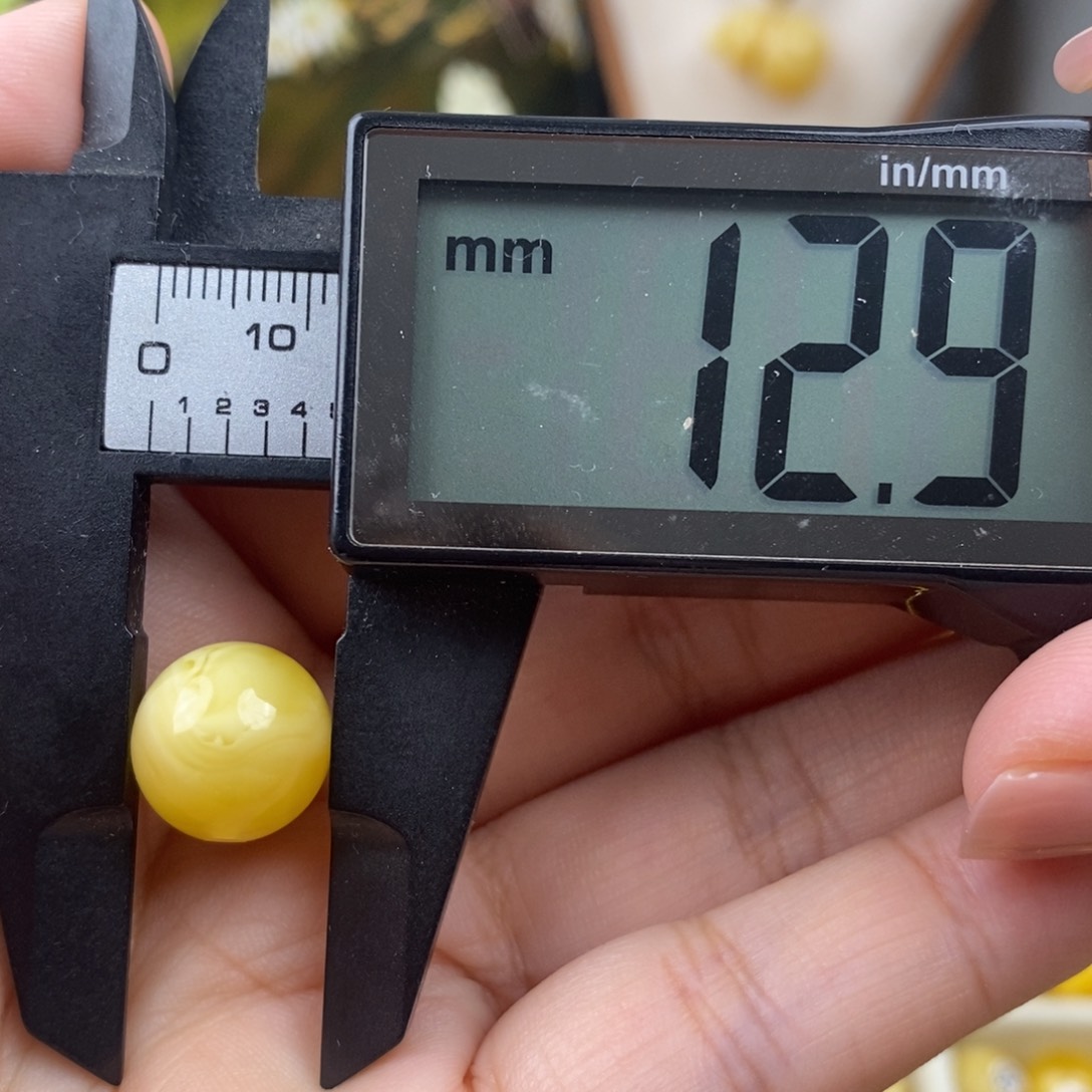 未镶嵌琥珀裸石蜜蜡圆珠