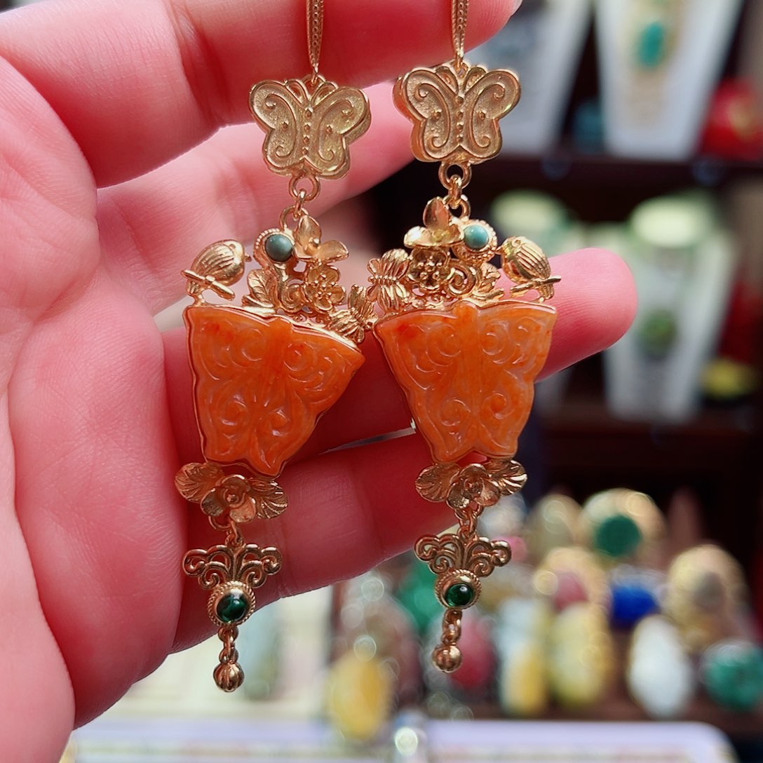 手链翡翠未镶嵌暗**醺国风