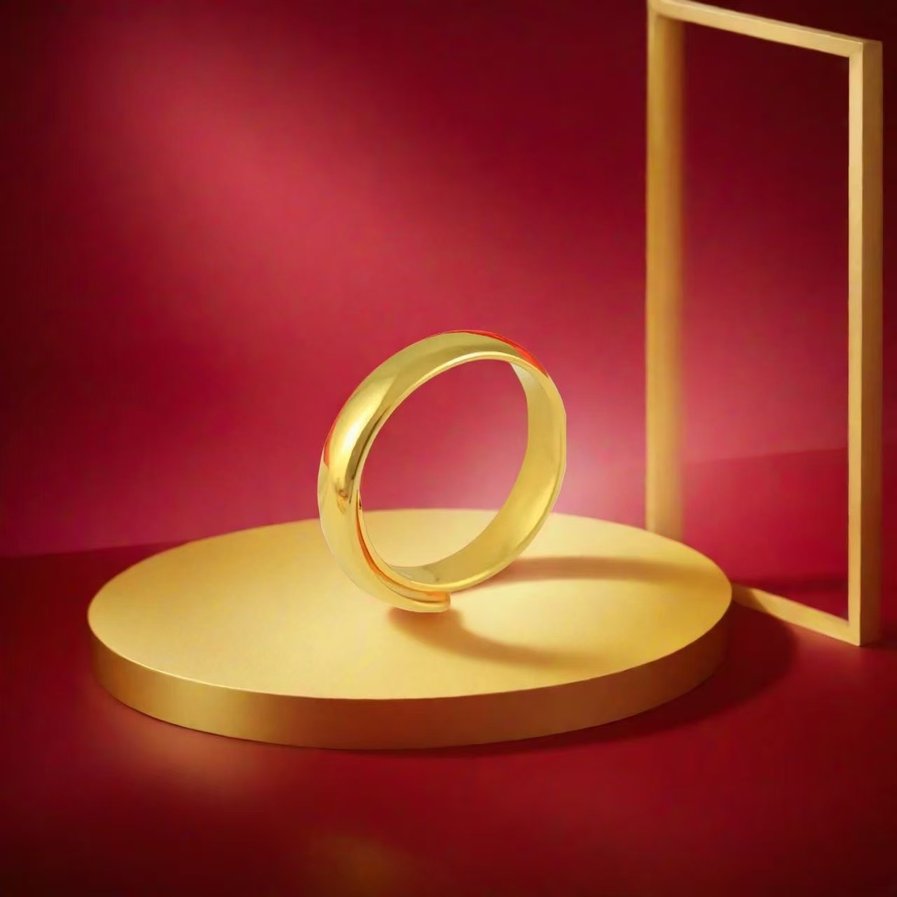 【乐乐专属】轻奢高端大气时尚气质合金光面戒指