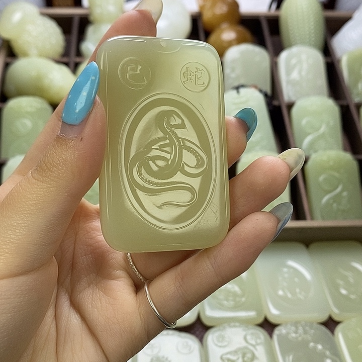 昆仑石双面守护蛇