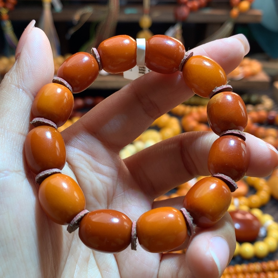 蜜蜡未镶嵌手串蜜蜡手串