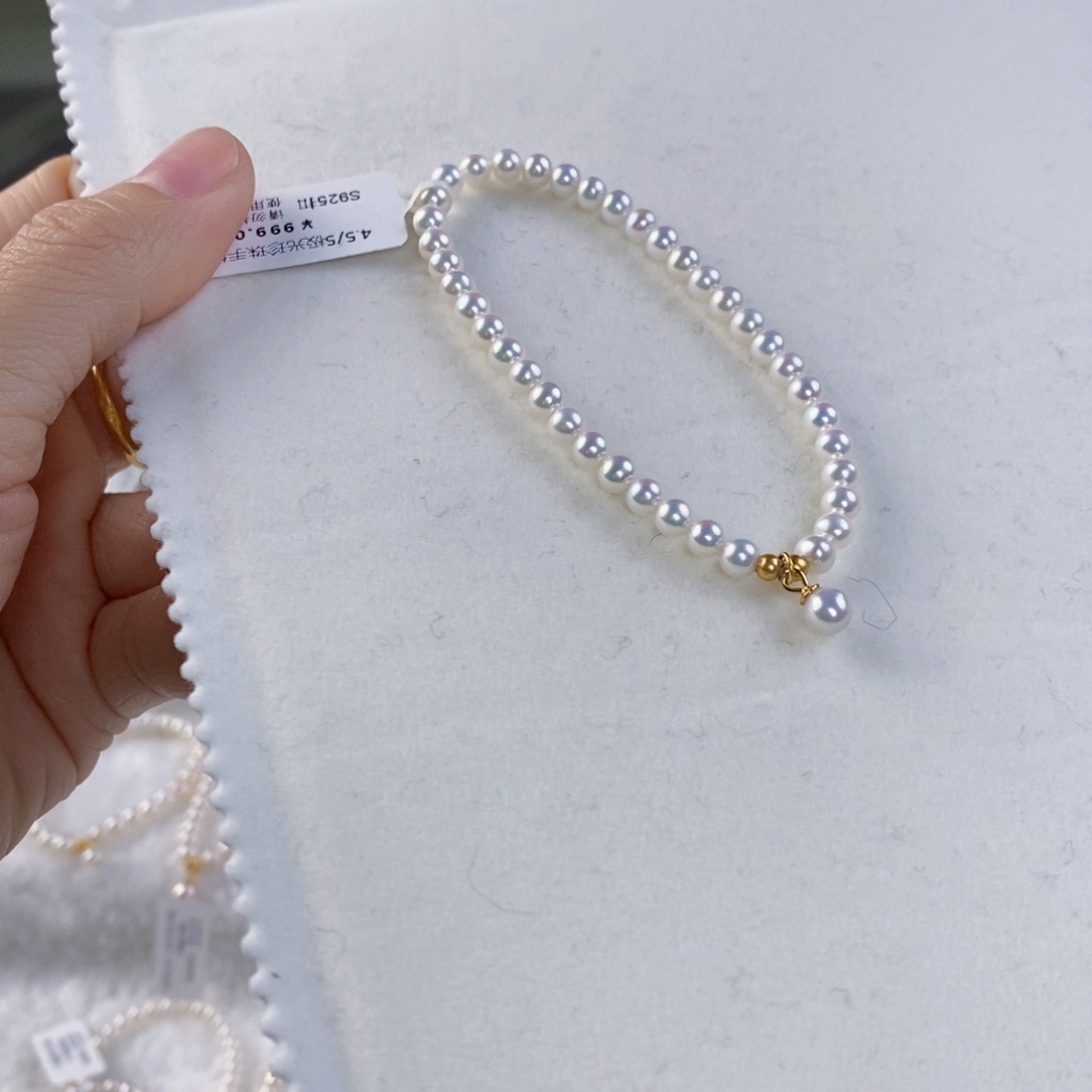 淡水珍珠手绳银S925镶嵌