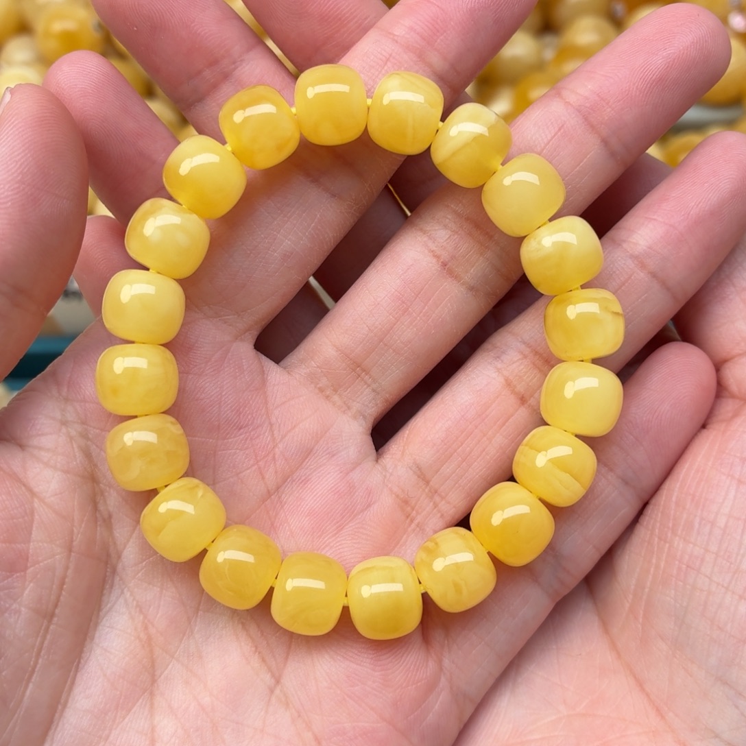 蜜蜡未镶嵌裸石10老型手串