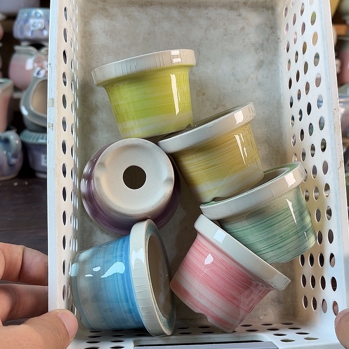 红陶量货/口高深浅搭配发6