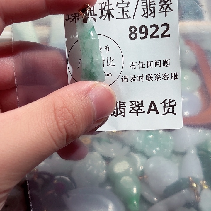 翡翠颈饰未镶嵌8922。