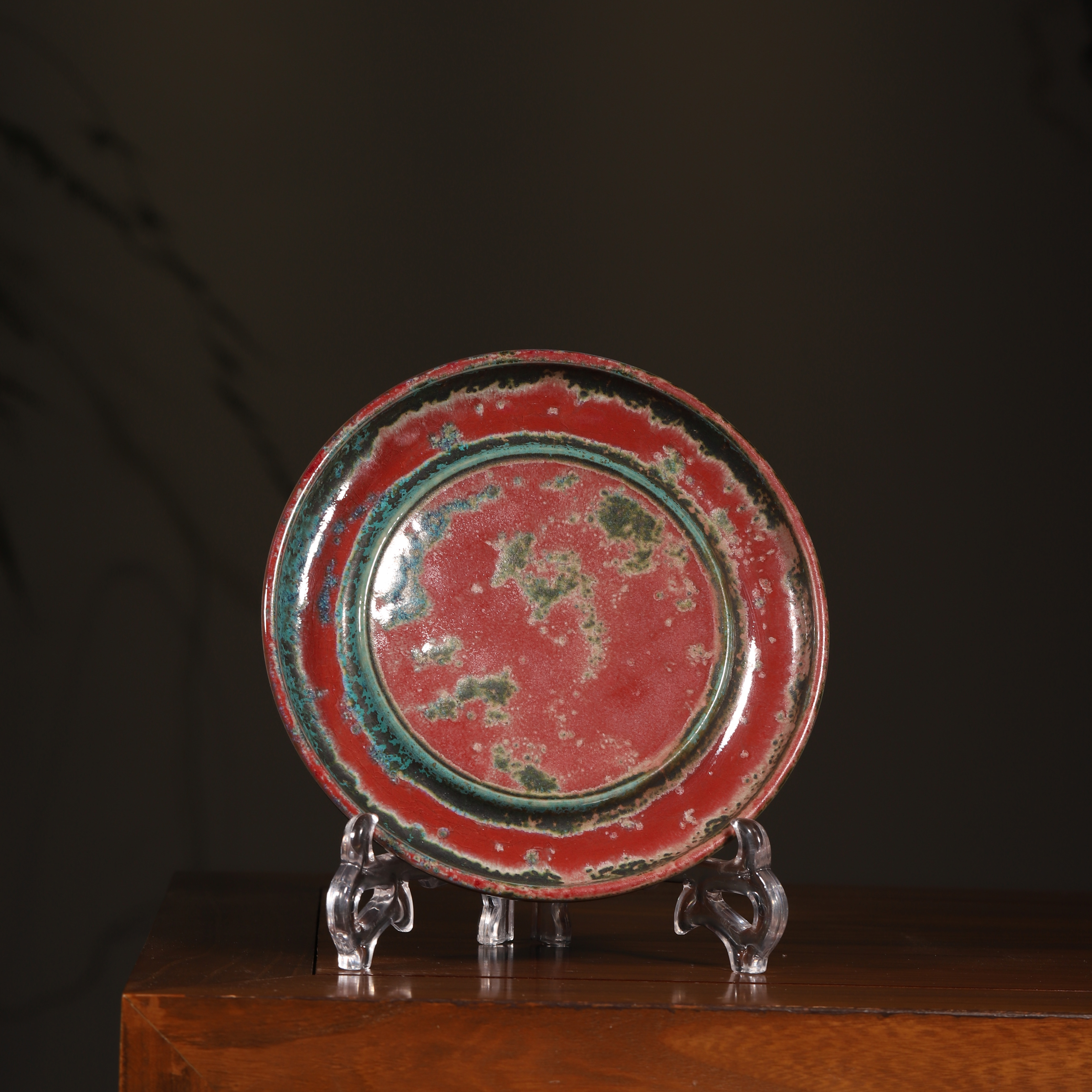 李自伟炉钧釉壶承干泡台直径18厘米