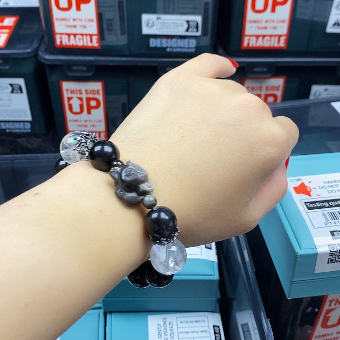 手链水晶银S925镶嵌