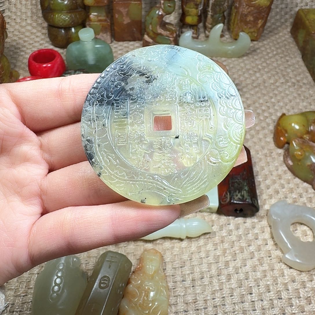 白玉菩提吊坠挂件