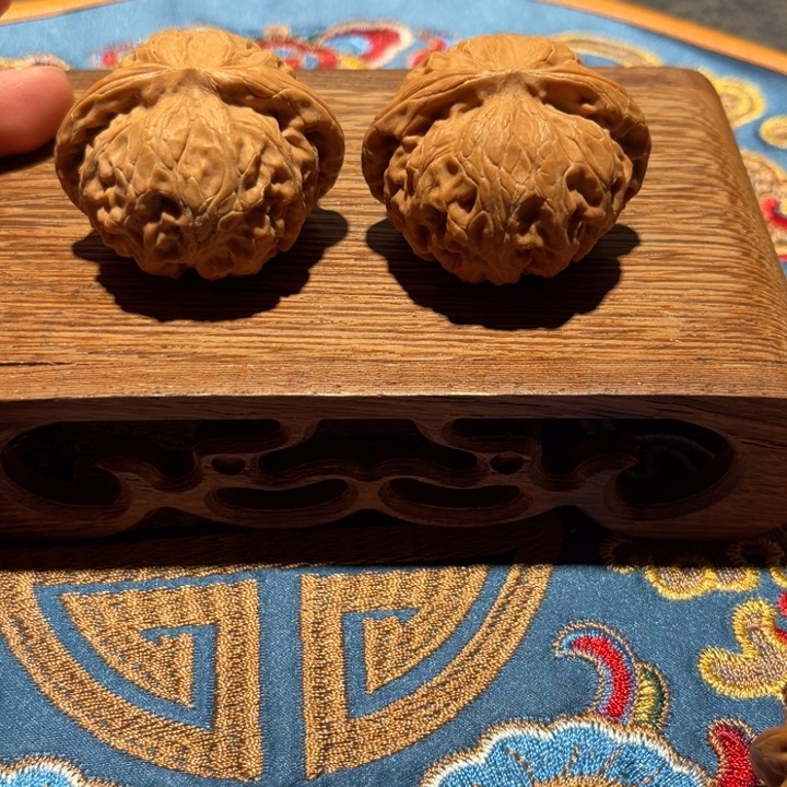 芋***糕吊坠文玩核桃密纹43