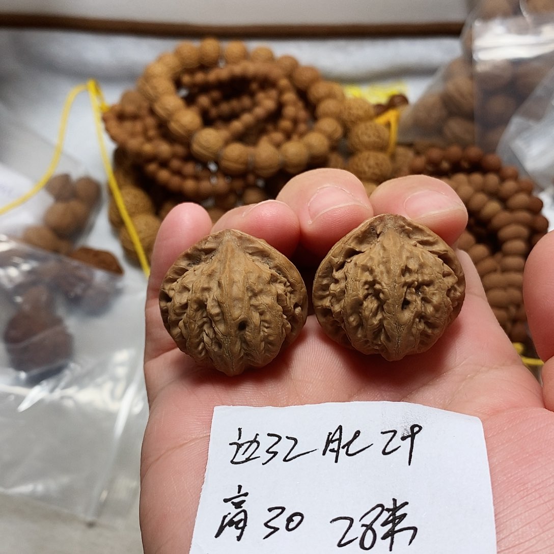 核桃手串/手链宽边八棱手捻