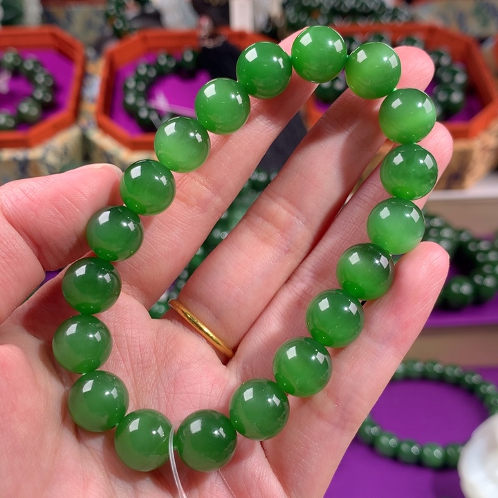 和田玉（碧玉）未镶嵌手串