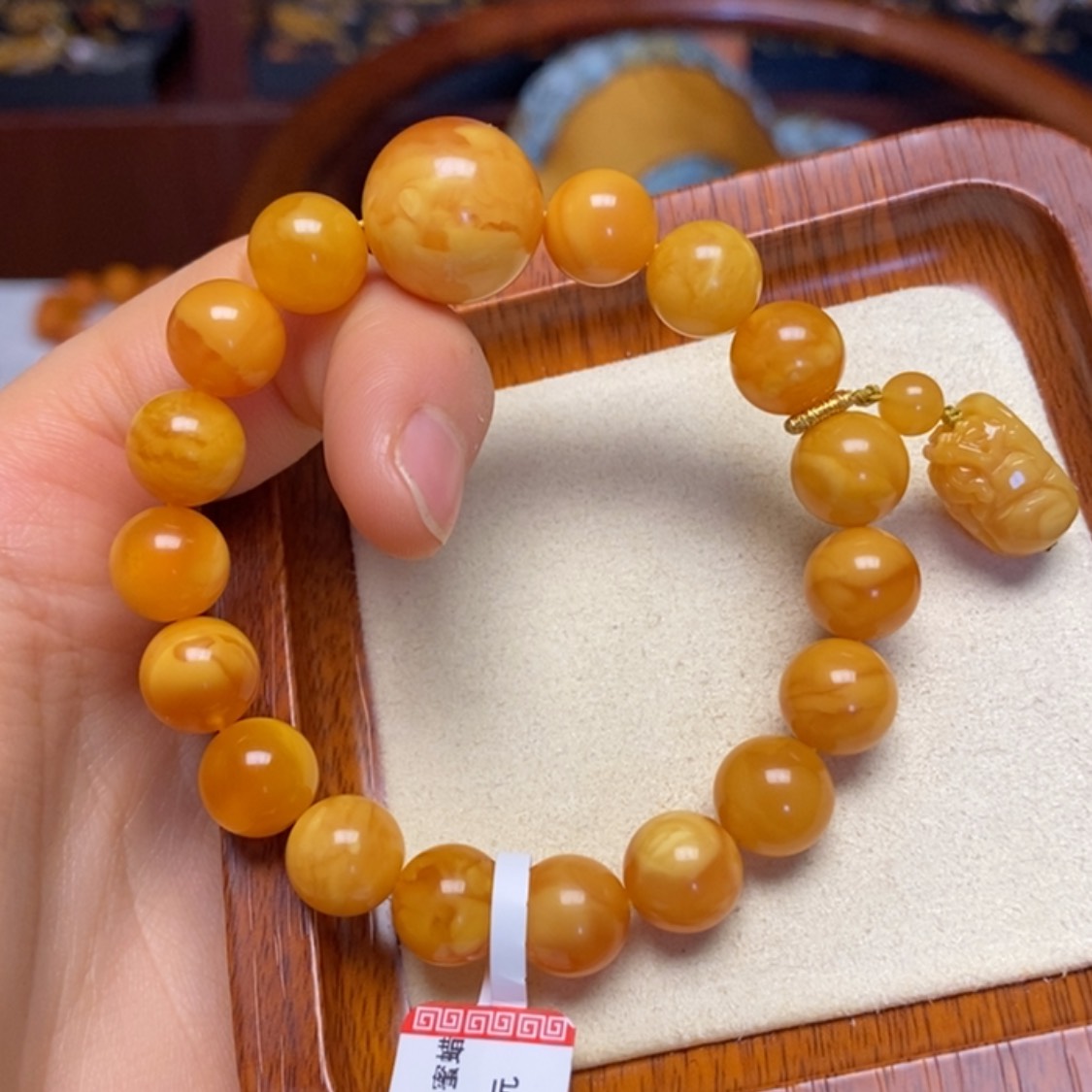 【闪购商品】蜜蜡手链未镶嵌手串