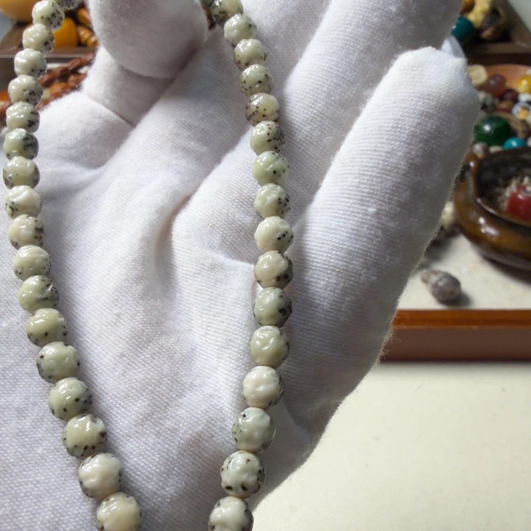 星月菩提吊坠6×6无相满工留白 10号