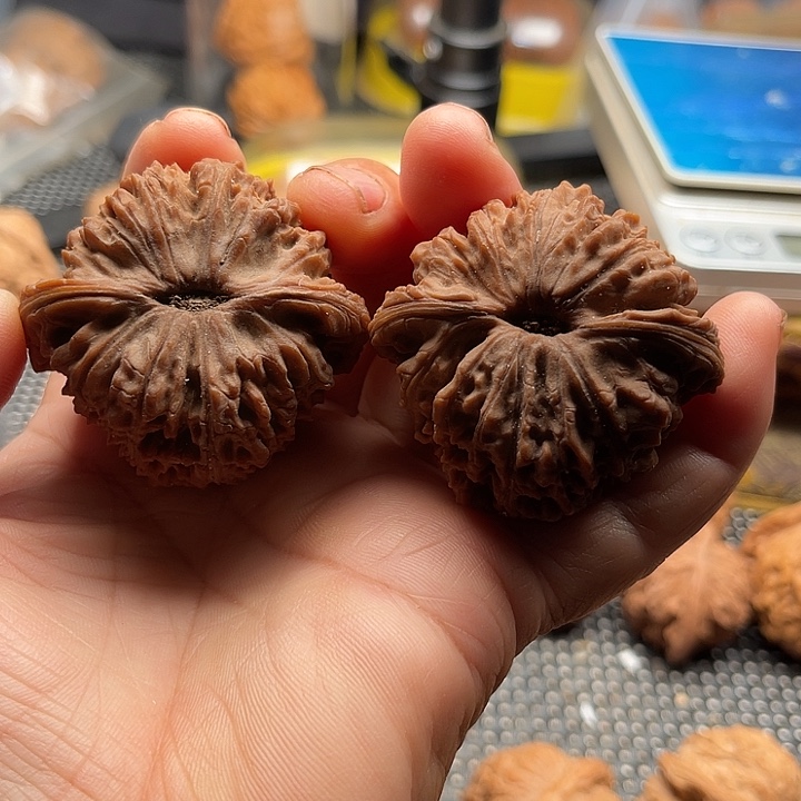 把件桃核全品南疆石边47