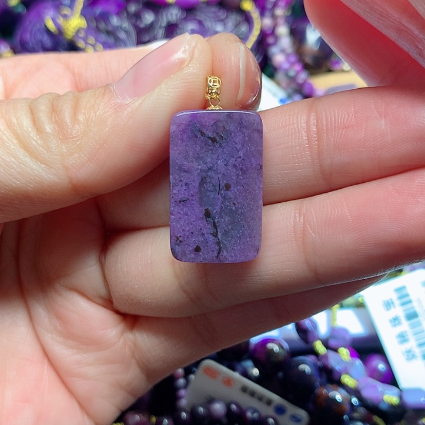 【闪购商品】苏纪石（舒俱来）吊坠18K金镶嵌