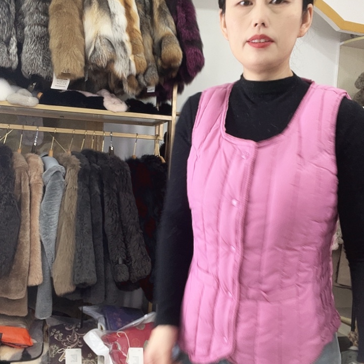 x皮毛一体百搭款式，外马甲