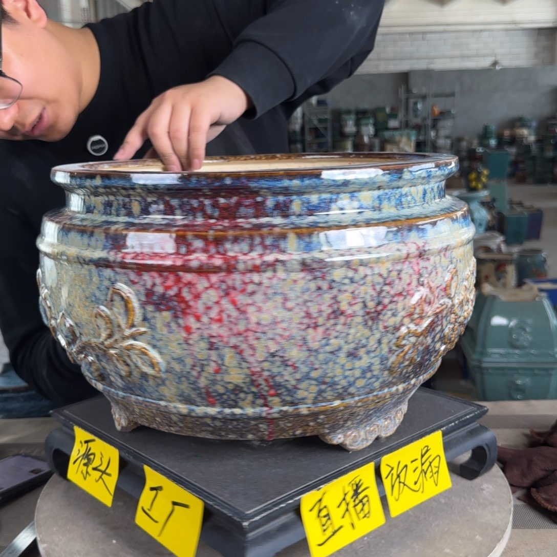 陶。一风堂石湾花盆