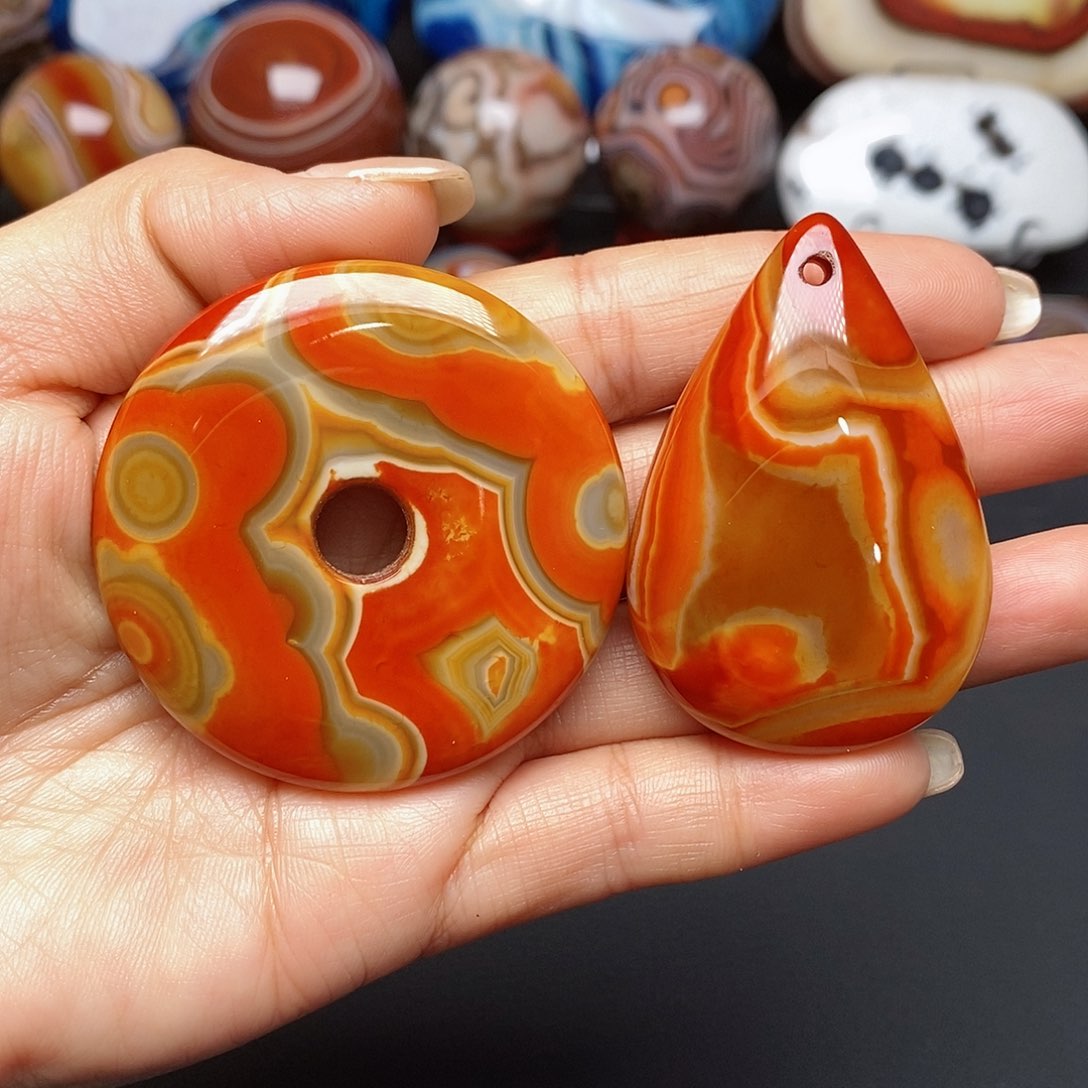 玛瑙/玉髓挂件未镶嵌