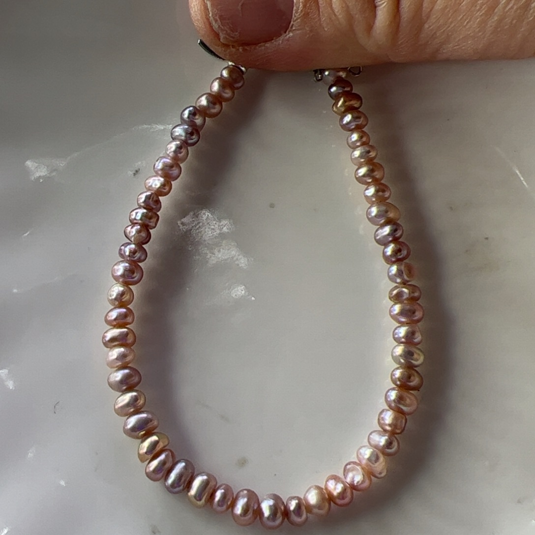 合金淡水珍珠手绳456