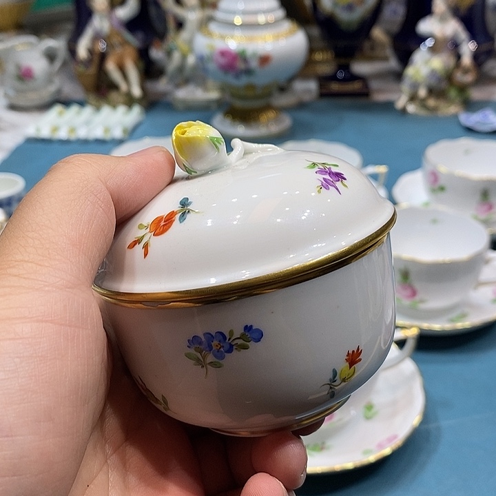 瓷片二等梅森糖罐