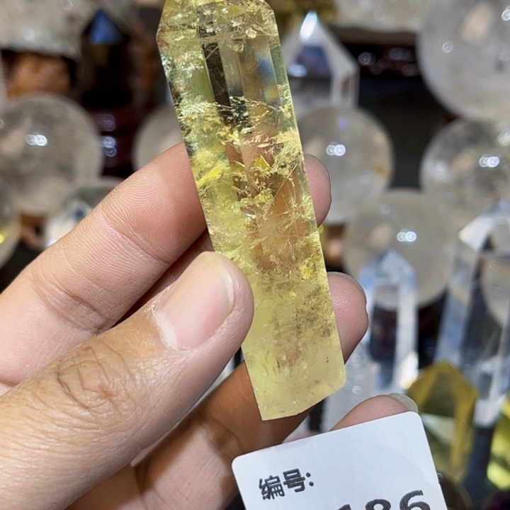 水晶摆件未镶嵌六棱柱