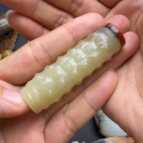 和田玉未镶嵌挂件古