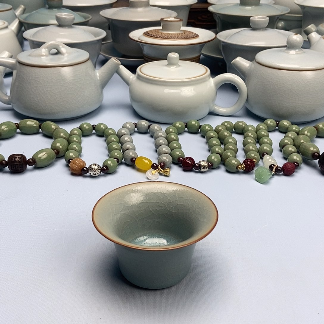杯仿古马蹄杯原矿原釉原产地