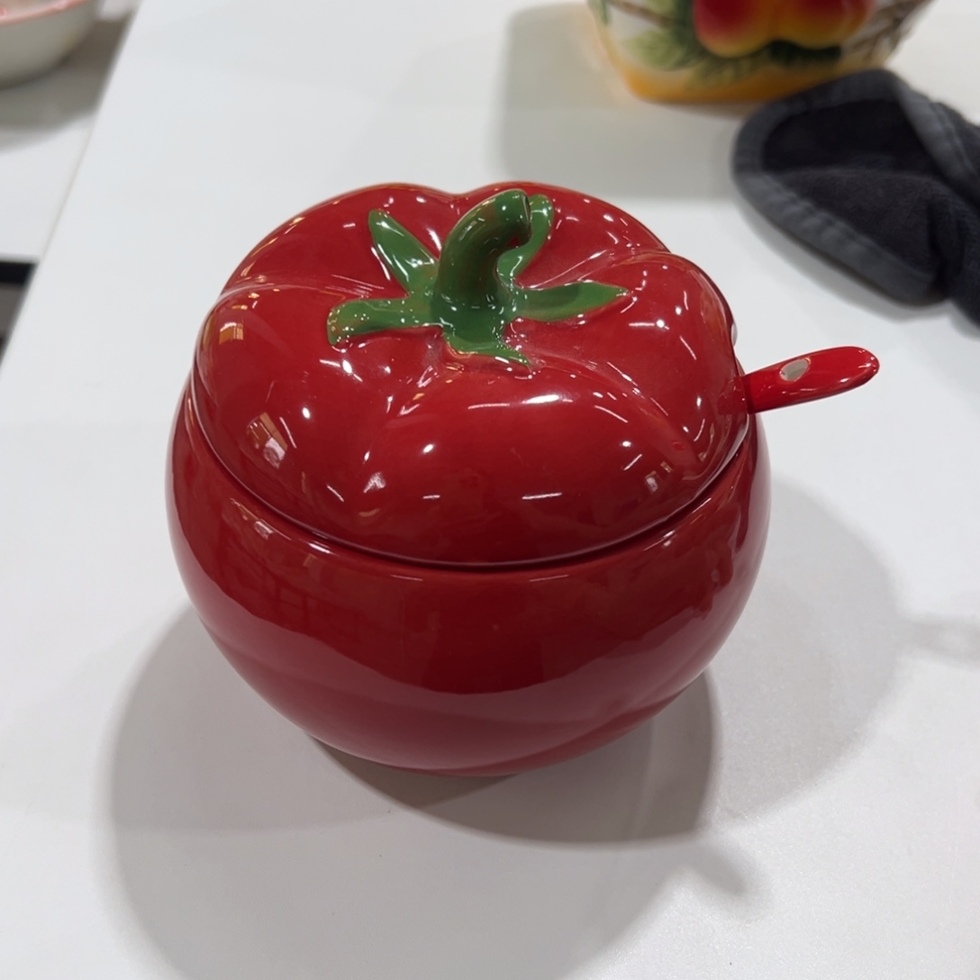 陶摆件高温陶瓷釉下彩微瑕！2个