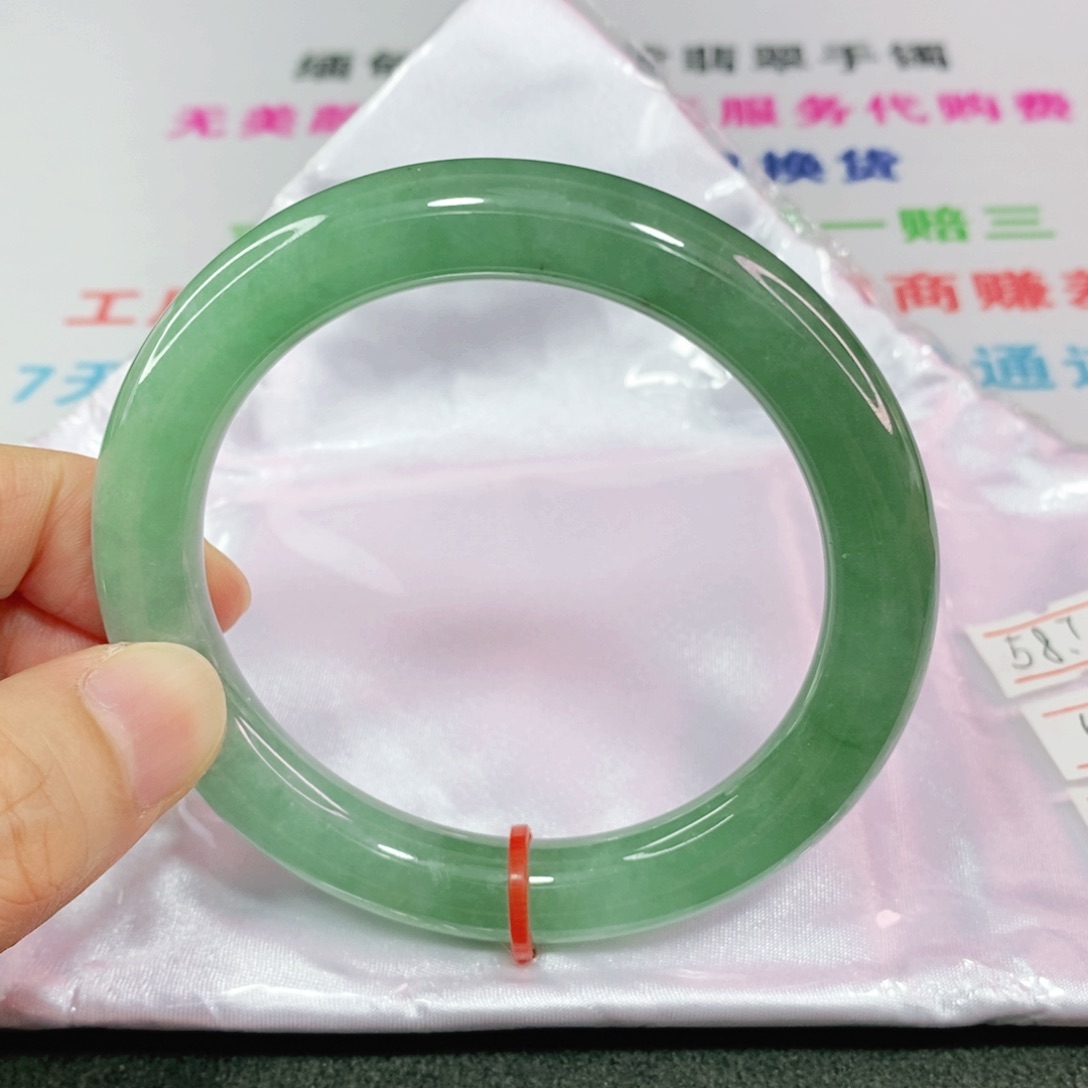 未镶嵌手镯翡翠5859圈口圆条