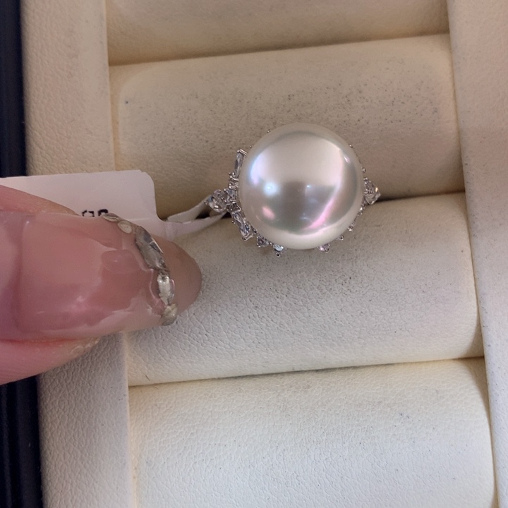 未镶嵌戒指海水珍珠