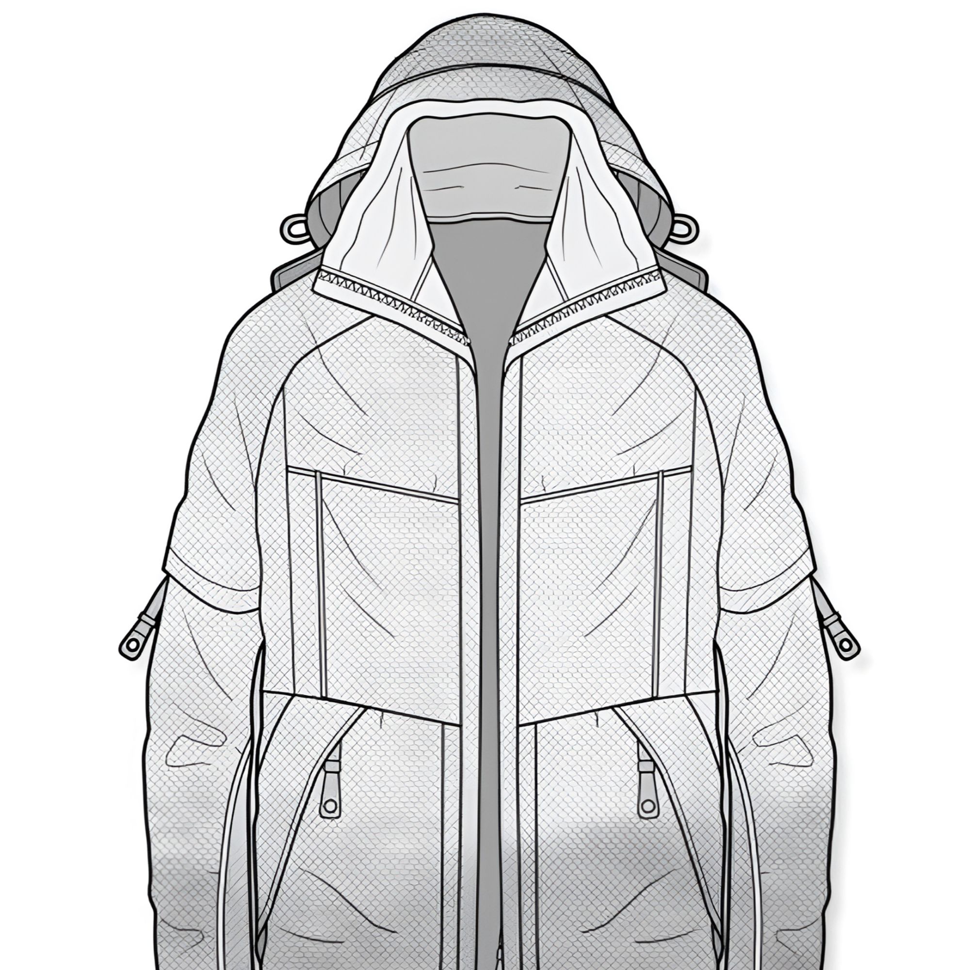 【巨浪潮奢】梅老板同款三角标连帽防风羽绒服