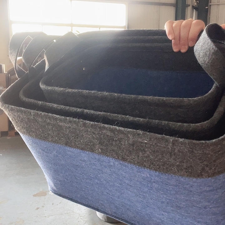 拼色毛毡三件套 不退换