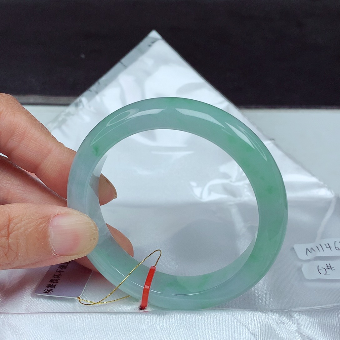 未镶嵌手镯翡翠52圈4685