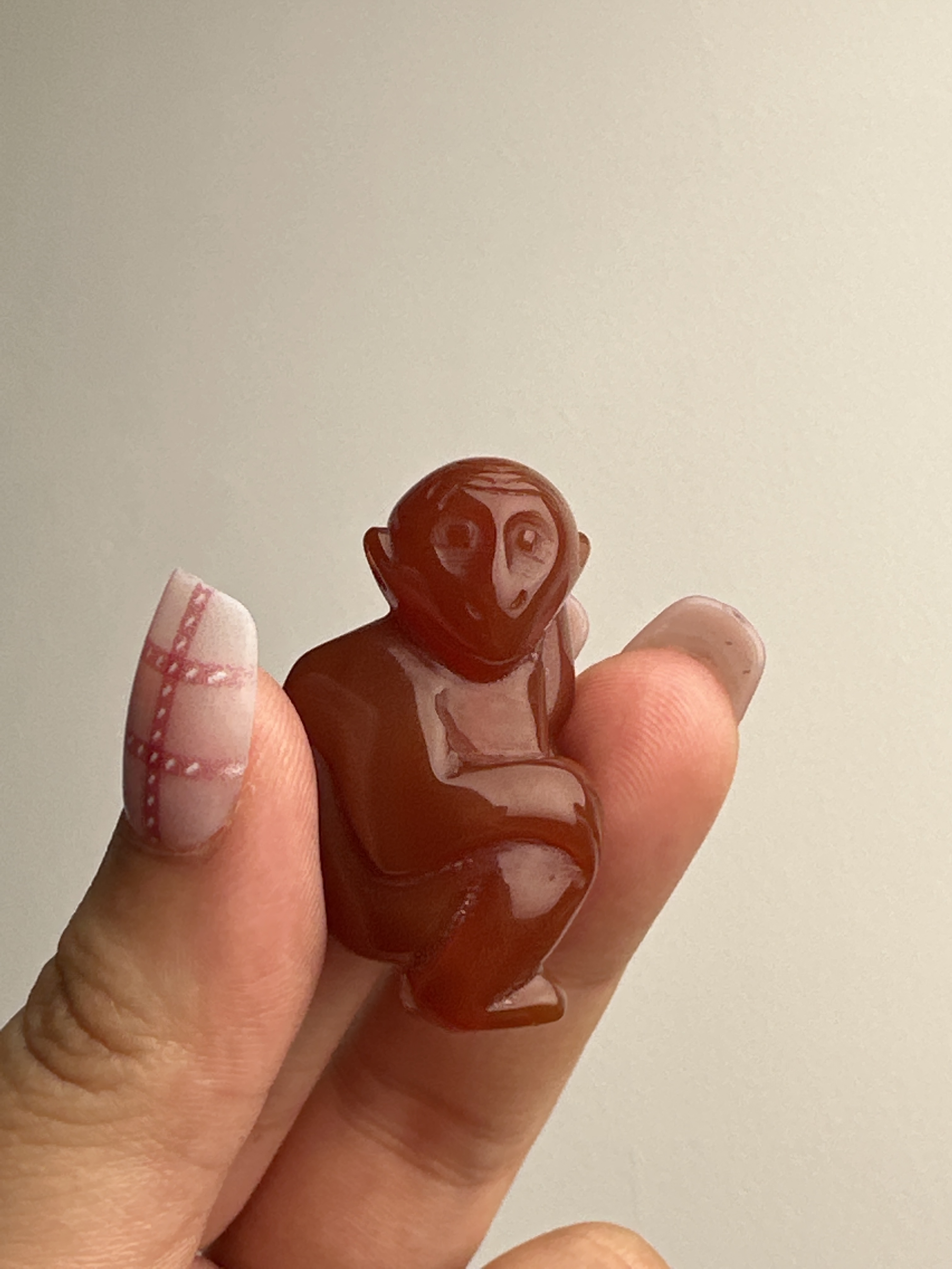 玛瑙材质小猴配饰